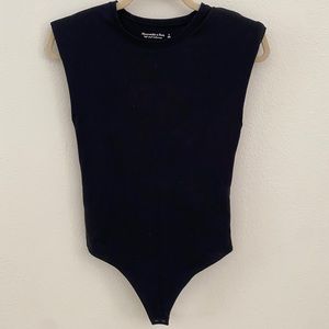 Abercrombie & Fitch Black Tank Top Bodysuit